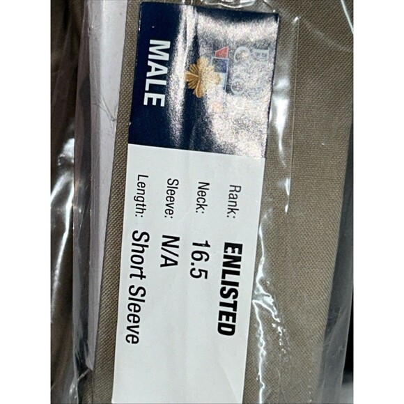 Flying Cross Male Enlisted Military Short Sleeve Dress Shirt Size 16.5 - Picture 4 of 4